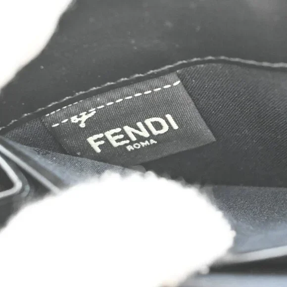 FENDI By The Way Logo Long Zip Around Wallet Leather Black - Picture 14 of 14